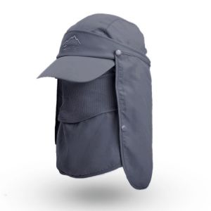 Gris Ext&eacute;rieure L&eacute;gionnaire Chapeau De Camping, P&ecirc;che, Randonn&eacute;e &Agrave; V&eacute;lo De Protection Solaire Chapeau Bouchon Amovible Avec Rabat Prot&egrave;ge-Cou Upf 50+ Anti-Uv Voyage D'&eacute;t&eacute; De Jardinage Plage Chapeau - Neuf