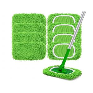 Lingettes r&eacute;utilisables pour balai Swiffer - Lot de 8 - Neuf