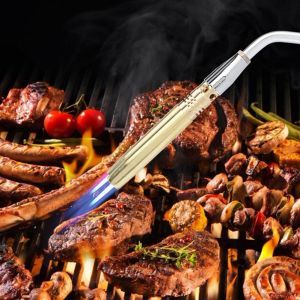 HJLIAN Torche a gaz, bruleur au butane, briquet pour camping, barbecue, soudage - Neuf