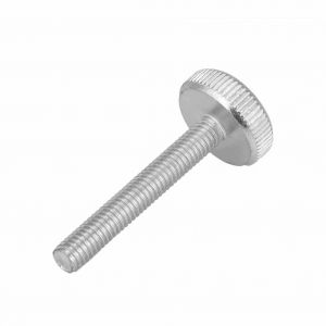 Vis a tete moletee plate en acier au carbone zingue M6 (M6*40?; 1 piece) - Neuf