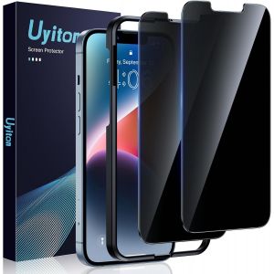 KAL-Pour Iphone 14/Iphone 16E Protection D'&Eacute;cran Anti-Espion, 2 Pi&egrave;ces Film Duret&eacute; 9H 30&deg; Privacy Anti-Rayures Anti-Espion Protection Pour Iphone 14/Iphone 16E - Neuf