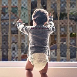 Filet De S&eacute;curit&eacute; Pour Enfants,B&eacute;b&eacute; Filet De Protection Pour Balcon Et Escalier,300lx90h Cm Robuste R&eacute;glable Cl&ocirc;ture D'escalier Barriere De Securite En Maille Pour Chat Et Jouet,Noir.[U5] - Neuf