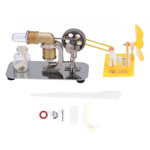 HJLIAN Moteur Stirling haute temperature avec accessoires de bricolage, modele d'education physique, jouet cadeau - Neuf