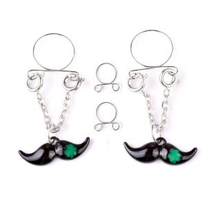 Piercing Elegant Et Reglable A Clip Pour Le Corps, Anneau De Teton, Moustache, Bouclier - Neuf