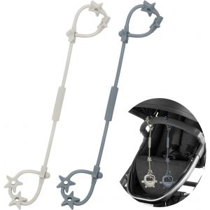 Attrape-Gobelets En Silicone Avec Cha&icirc;ne Factice Pour Jouets De B&eacute;b&eacute;, Sangles De S&eacute;curit&eacute; Sans Bpa Pour Jouets, Sangle De Retenue Pour Gobelet Pour Poussette, Chaise Haute, Si&egrave;ge De Voiture - Neuf