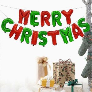 Ornements De No&euml;l D&eacute;corations De Ballon Kit De No&euml;l Ballon Banni&egrave;re Joyeux No&euml;l Lettre De Ballons - Neuf