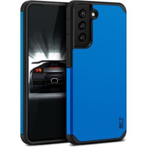 TRAHOO-Coque pour Samsung S21 Plus, Housse Etui pour Samsung Galaxy S21 Plus 5G Antichoc Survivor Double Protection Resistante, Bleu - Neuf