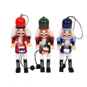 Pour les soldats rouges cr&eacute;atifs Casse-Noisette en bois Arbre de No&euml;l Suspendu D&eacute;coration de vacances Marionnette Jouet Cadeau Anniversaire Surprise pour G - Neuf