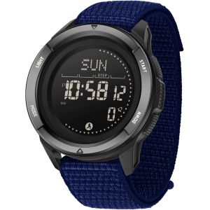 Montre De Sport Militaire Num&eacute;rique Pour Homme-&Eacute;tanche Jusqu'&agrave; 5 Atm-Montre De Fitness Avec Boussole,M&eacute;tronome,Calories,Chronom&egrave;tre,Compteur De Pas,Montre De Course &Agrave; Pied.[J152] - Neuf