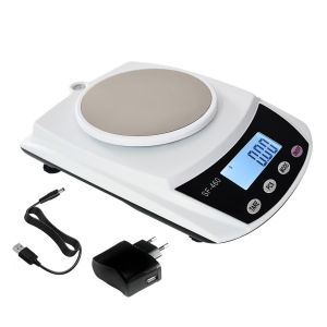 Balance Num&eacute;rique Analytique Lcd 600 G X 0,01 G Pour &Eacute;cole Laboratoire Scientifique &iquest; Balance Pr&eacute;cise Pour Peser Grammes, Once, Carat &iquest; Chargeur Usb Et Adaptateur - Neuf