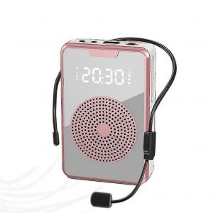 Amplificateur de voix portable pour les enseignants avec casque de microphone,haut-parleur rechargeable pour la formation,tou - Neuf