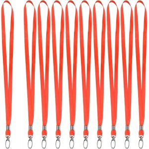 10 Pi&egrave;ces Nylon Strap Lani&egrave;res Tour De Cou Avec Crochet Pivotant, Courroie Cordons De Cou Lanyard, Bureau Sangle Cou Cordon, Badge Cordon Lanyard Pour Carte D'identit&eacute; Porte-Badge Porte-Cl&eacute;s - Neuf