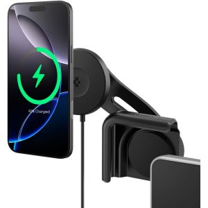 Tesla Model Y ( 2025 Juniper) Model 3 ( 2023) Chargeur Telephone Voiture Sans Fil [Fixation Sans Adhésif], Support Téléphone Voiture Magnétique Pour Magsafe Compatible Avec Iphone [Ven8800382] - Neuf