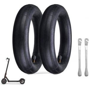 Inner Tube 8 1/2 X2 Thicker 2pcs For Xiaomi M365 Scooters (With 2 Tire Levers, Easy To Replace, 1 Front Wheel Valve Extension Included) - Neuf