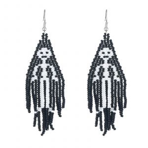 Squelette Spooky Dangle Boucle D'oreille Femmes Cosplay Unique Bijoux Tassel Boucle D'oreille - Neuf