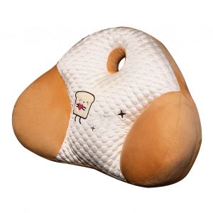Hjlian Coussin De Dossier De Chaise, Coussin De Soutien Lombaire D'ete, Coussin De Taille De Dessin Anime Pour Canape, Chambre A Coucher, Bureau, Voiture, Toast - Neuf