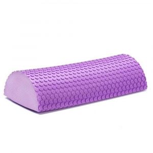 Rouleau De Mousse De Massage Eva Demi-Rond,&Eacute;quipement De Yoga,Pilates,Fitness,Coussin D'&eacute;quilibre,Blocs De Yoga Avec Point Flottant De Massage - Type Purple 30cm - Neuf
