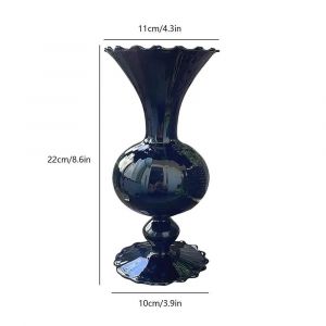 Vase À Bulles Géométrique En Verre Noir,Décoration De Maison Moderne,Pour Exposition De Bureau.Black - Neuf