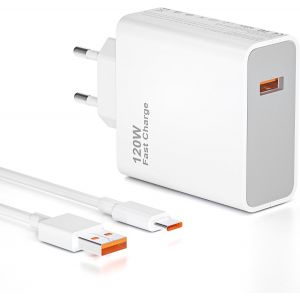 CMWX-Chargeur 120 W USB C pour Xiaomi 14T Pro 5G 15 Ultra 14T 13T 12T 11 Poco X7 Pro F7Pro Redmi Note Smartphone 14 14Pro 13 12 11 Chargeur Rapide TurboHyper Charge avec c&acirc;ble USBC de 1 m/3,3 ft - Neuf