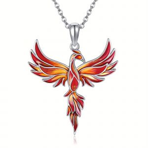 Collier Phoenix, En Argent 925 Avec Pendentif Ph&eacute;nix &Eacute;mergent, Bijou &Eacute;l&eacute;gant Pour Femmes, Id&eacute;al Pour Un Usage Quotidien, Rendez-Vous Ou Cadeau - Neuf