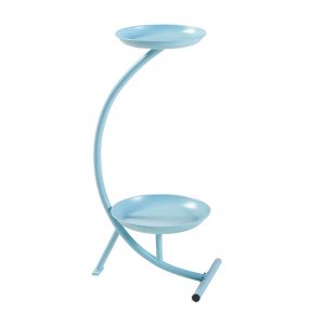 Porte-Plantes Style Intemportel Support 62 X 30 X 25 Cm Bleu Clair Helloshop26 03_0010305 - Neuf