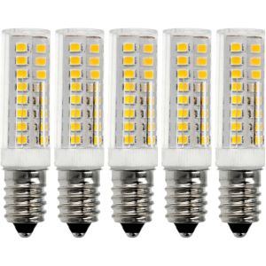 Kal-- Lot De 5 Ampoules Mini 6w 540 Lum Equivalent 55w Blanc Froid 6000k Culot E14 185 /240v Ac Chandelier, Lampe Decorative - Neuf