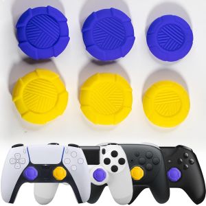 Grip Joystick pour PS5 - FPS Capuchons Joystick pour PS5 PS4 Xbox Switch Pro Accessoires Thumb Grip Manette Thumbsticks Caps Controller &agrave; Aide avec Viser R&eacute;duire Pouce Fatigue, 6 pi&egrave;ces - Neuf