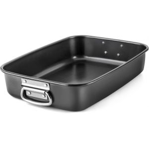Subzonal-Plat &Agrave; Four Rectangulaire 40 Cm Avec Poign&eacute;es - R&ocirc;tissoire En Acier Au Carbone Pour Lasagnes, Gratins, Poulet Et L&eacute;gumes, Plateau De Cuisson Four Cuisine Maison - Neuf
