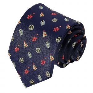Cravates De Noël Pour Hommes, Cravates En Soie Pour Hommes Cravates De Vacances De Fête De Noël - Neuf