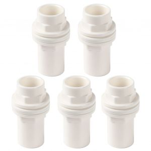 Hjlian Adaptateur De Tuyau D'eau Etanche Pour Aquarium, 5 Pieces, Connecteur De Tuyau D'aquarium, Accessoires De Montage, 40 Mm - Neuf