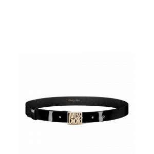 Ceinture En Cuir Noir Dior Miss Dior - Neuf