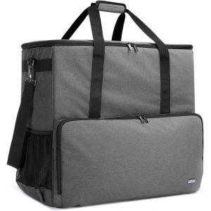 acdsgd-Sac de Transport pour bo&icirc;tier de Tour d'ordinateur de Bureau, Clavier, Sac de Voyage &agrave; bandouli&egrave;re pour Ordinateur h&ocirc;te, Gris - Neuf