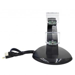 Pour Manette Ps4 Chargeur Multiprotection Double Station D'accueil Avec Voyant Lumineux Pour Ps4 Pour Ps4 Manette Mince - Neuf