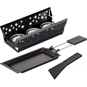 NouvelHorizonstore-KUHN RIKON Raclette Set Candle Light Mini Noir, Autre, Po&ecirc;lon &agrave; raclette antiadh&eacute;sif - Neuf