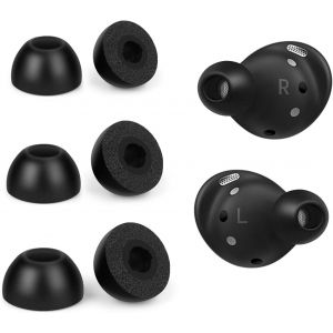 Kal-Embouts En Mousse À Mémoire De Forme Pour Samsung Galaxy Buds Pro, Embouts En Mousse À Mémoire De Forme Lot De 6, 3 Tailles D'embouts-Noir - Neuf