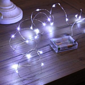 Guirlandes Lumineuses À Led, 5m 50 Led, Blanc Froid Couleur, Guirlande En Cuivre,Decoration Pour Chambre Noël Mariage Fête Anniversaire Jardin[Z494] - Neuf
