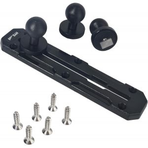 5.7"" Supports de Rail pour v&eacute;hicules, avec Base de Per&ccedil;age, pour V&eacute;hicules, pour Voiture/Camion/Kayak/Bateau/Mur/Bureau, 3 pi&egrave;ces 1"" Ball W/T-Bolt (YU03) - Neuf