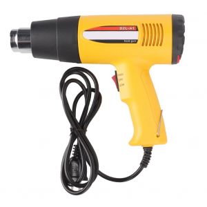 Pistolet thermique electrique 1600 W, outil de soudage a air chaud retractable, temperature reglable, prise CN 220 V - Neuf