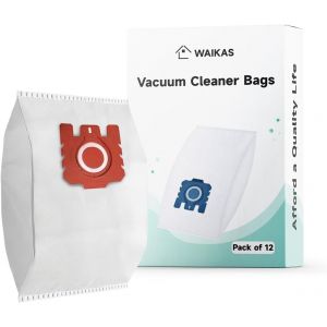 Lot de 12 Sacs Aspirateur 3D Efficiency, Compatible avec Miele FJM/GN, Classique C1, Complet C1, Complet C2, Complet C3, Rouge - Neuf