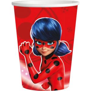 Kal- 8 Verres En Carton Miraculous Caractère Ladybug 8 Verres En Carton Décoration D'anniversaire Pour Enfants Articles De Fête D'enfants - Neuf