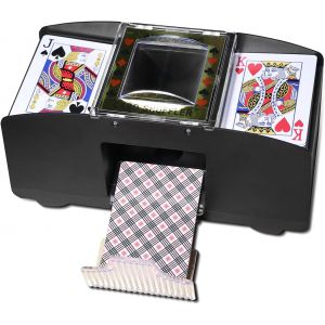 Kalanka-Mélangeur De Cartes À 2 Jeux De Cartes - Mélangeur Automatique De Cartes Électrique - Fonctionne Avec Piles - Pour La Maison, Les Fêtes, Les Clubs, Les Jeux De Poker - Neuf