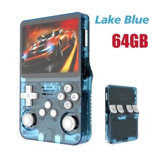 R36s Open Source Rétro Console De Jeu Portable 3.5 ''ips Lecteur De Jeu De Poche Portable Max-Bleu 64g - Neuf
