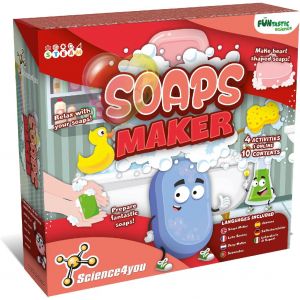 KAAQL-Fabrique De Savons-Kit Fabrication Faire Du Savon Pour Enfants 7 8 9 10 11 12+ Ans,Jouet Educatif Avec Expériences Scientifiques Et Activités Manuelles Pour Garçons Et Filles 8+ Ans - Neuf