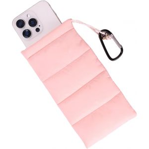 &Eacute;tui Thermique T&eacute;l&eacute;phone Avec Mousqueton, Pochette Universelle T&eacute;l&eacute;phone Portable &Eacute;viter Gel Et Surchauffe Housse Isol&eacute;e Chaude Prolonge Dur&eacute;e Vie Batterie Pour Sports Plein Air (Rose) - Neuf