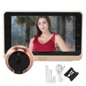Sonnette visuelle intelligente avec ecran tactile de 5 pouces, vision nocturne et detection de mouvement PIR - Neuf