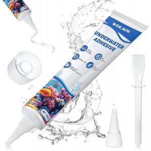 CHECARZHN--NO1-Colle Aquarium, Aquarium Sous L'Eau Colle Transparent, Aquarium Sous L'Eau Colle Forte, Colle Aquarium, Silicone Aquarium, Mastic Piscine, Waterproof Sealant Bassin, Aquarium Piscine, - Neuf