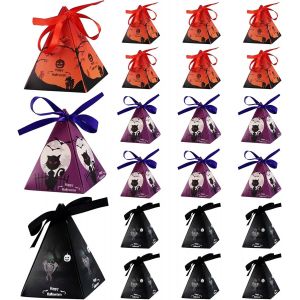 Les Bonbons d'Halloween de la Boîte de 27 Pièces de Boîtes de Bonbons d'Halloween Halloween Triangle Boîtes de Traiter des Boîtes de Bonbons d'Halloween Boîtes de Bonbons et de biscuits Boîtes des Boîtes de Bonbons d'Halloween - Neuf