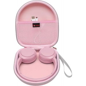 LORANKA-Pochette Casque Etui pour Sony wh-ch520 jbl Tune 510bt Casque Sony Bluetooth sans Fil Transpor Rigide de Protection Housse (Rose) - Neuf