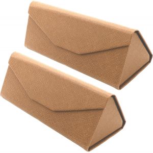 Étui Pliable À Lunettes De Soleil - [Pack: 2 Unités] Boîte Rigide [Triangulaire] Avec [Fermeture Magnétique] Et Doublure Intérieur Protection Vue Lecture Design Femme Homme Enfant Voiture Mode - Neuf