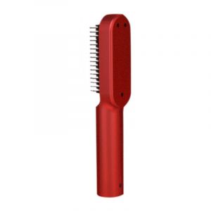 Mini Peigne Lisseur Electrique Portable, Chauffage Rapide, Rechargeable, Multifonctionnel, Pour Cheveux Lisses, Rouge - Neuf